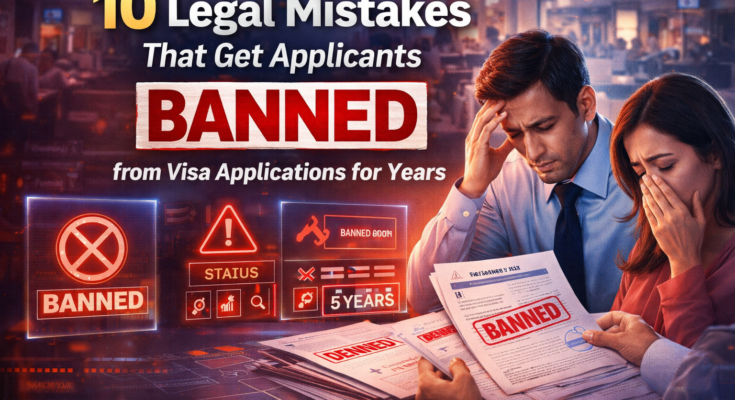 10 Legal Mistakes That Get Applicants Banned from Visa Applications for Years