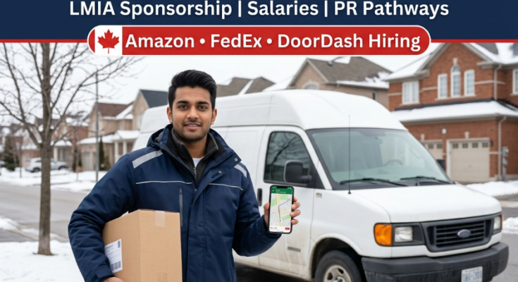 Delivery Driver Jobs in Canada 2026: Salaries, LMIA Sponsorship & PR Pathways for Foreign Workers