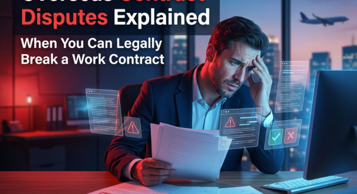 Overseas Contract Disputes Explained When You Can Legally Break a Work Contract